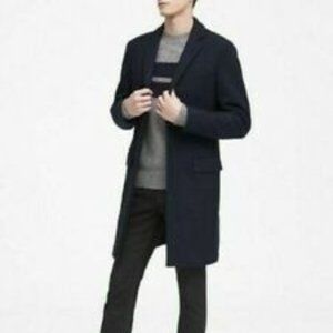 Banana Republic x Kevin Love - slim wool top coat - navy - L